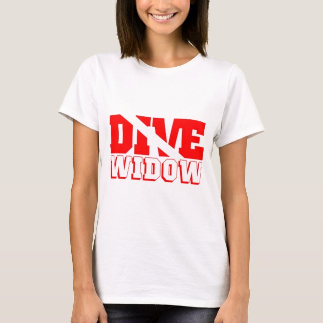 Scuba Diving Widow T-Shirt (Front)
