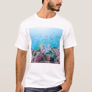Scuba Diving With Colorful Reef And Coral T-Shirt