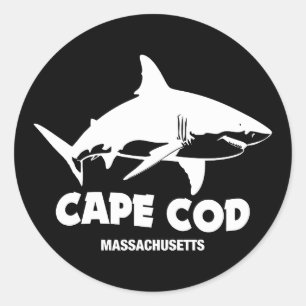 Scuba Diving With great White Sharks - Cape Cod Classic Round Sticker
