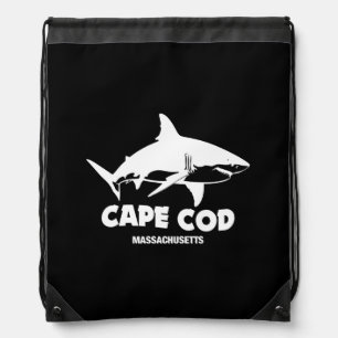 Scuba Diving With great White Sharks - Cape Cod Drawstring Bag