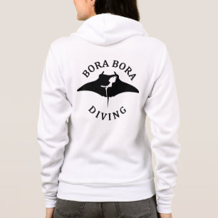 Scuba Diving With Manta Rays At Bora Bora Hoodie