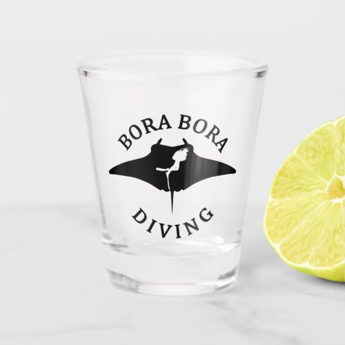 Scuba Diving With Manta Rays At Bora Bora Shot Glass