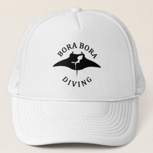 Scuba Diving With Manta Rays At Bora Bora Trucker Hat