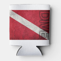 Scuba flag; Vintage Style; sport; underwater