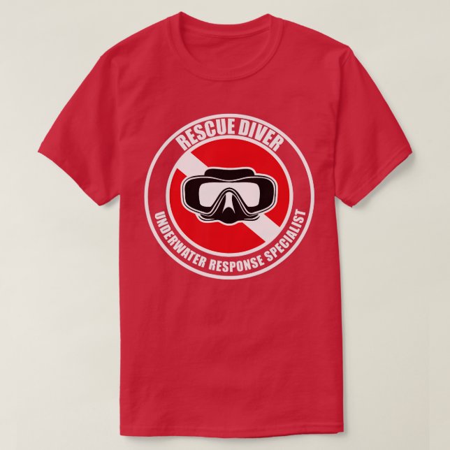 Scuba Gift Rescue Diver T T-Shirt (Design Front)