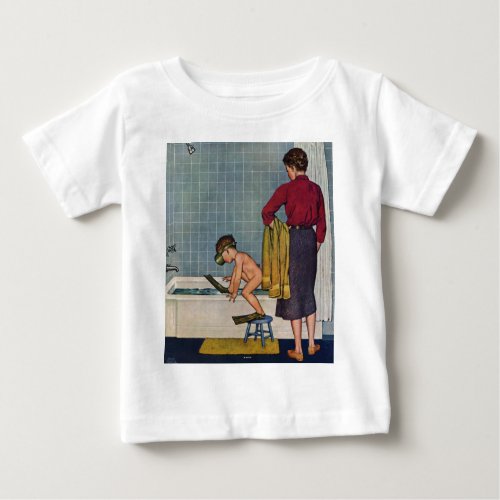 Scuba in the Tub Baby T_Shirt