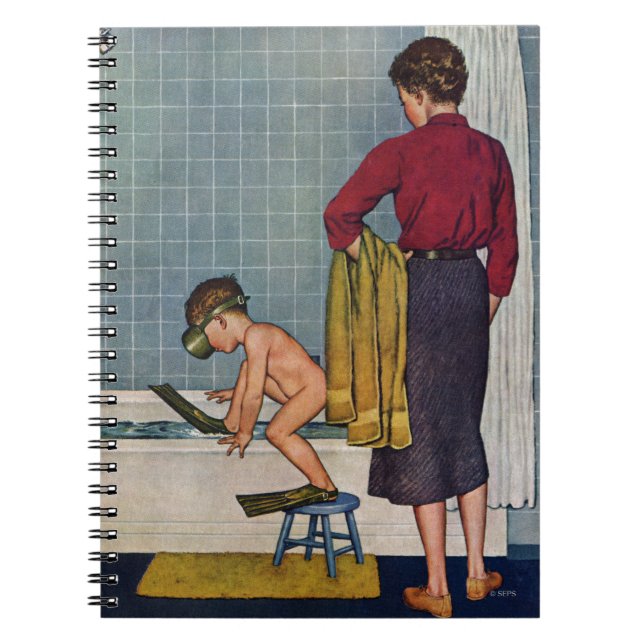 Scuba in the Tub Notebook (Front)
