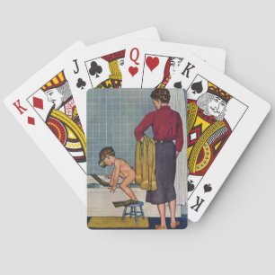Scuba in the Tub Poker Cards
