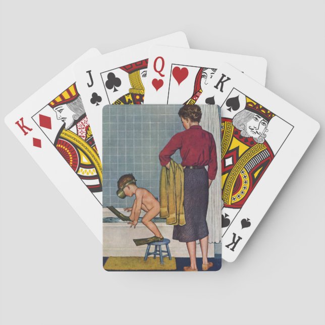 Scuba in the Tub Poker Cards (Back)