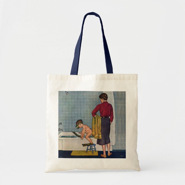 Scuba in the Tub Tote Bag (Front)