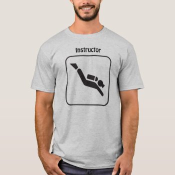 Scuba Instructor T Shirt by Wilbie at Zazzle