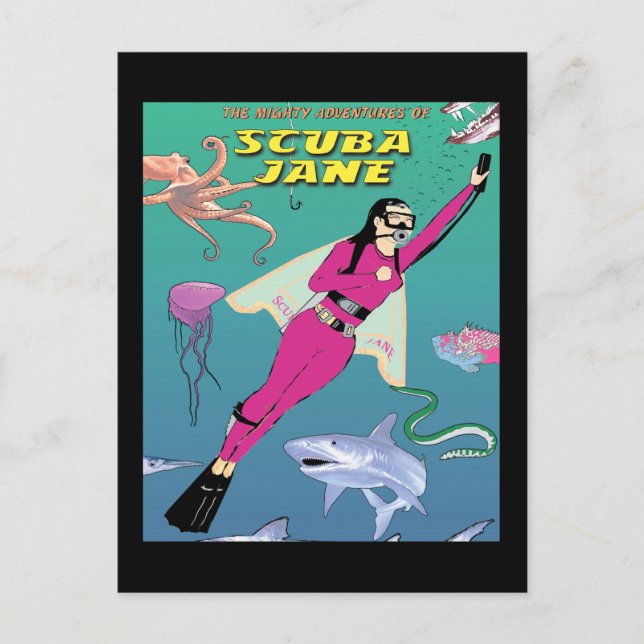 Scuba Jane Postcard (Front)