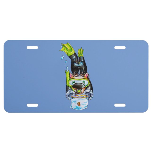 Scuba License Plate (Front)