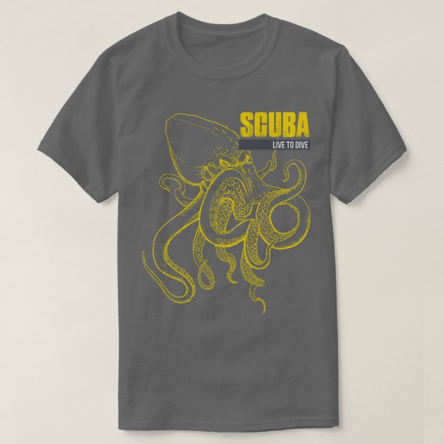 SCUBA Live to DIVE T-Shirt (Design Front)