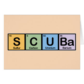 Scuba made of Elements Cards