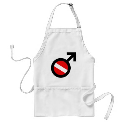 Scuba Man Adult Apron