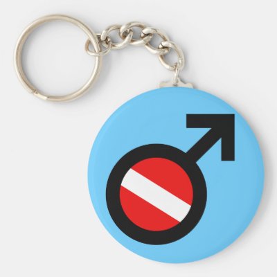 Scuba Man Keychain