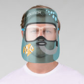 Scuba Mask with Snorkel, Clown Fish, Water, Name (Insitu)