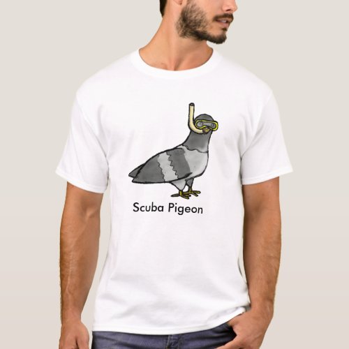 Scuba Pigeon T_Shirt