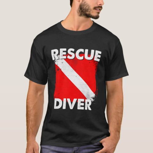 Scuba Rescue Diver For Instructors Students Divers T_Shirt