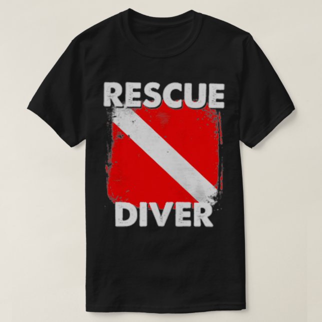 SCUBA Rescue Diver Instructors Students Divemaster T-Shirt (Design Front)