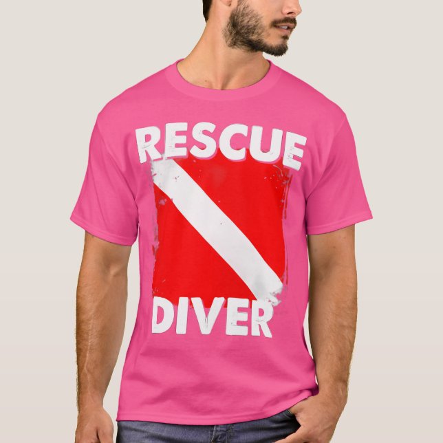 Scuba Rescue Diver Instructors Students Divemaster T-Shirt (Front)
