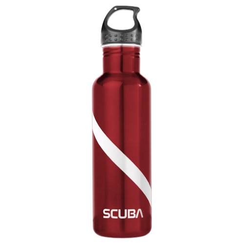 SCUBA SCUBA RED BOTTLE FOR DIVERS RED FLAG