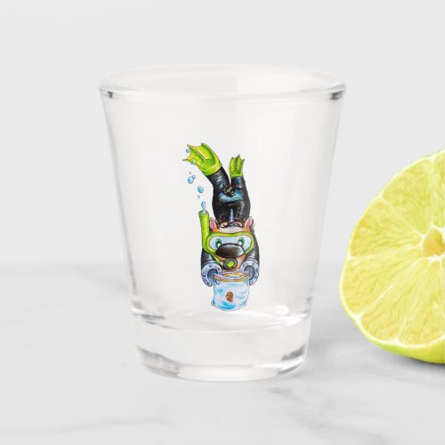 Scuba Shot Glass