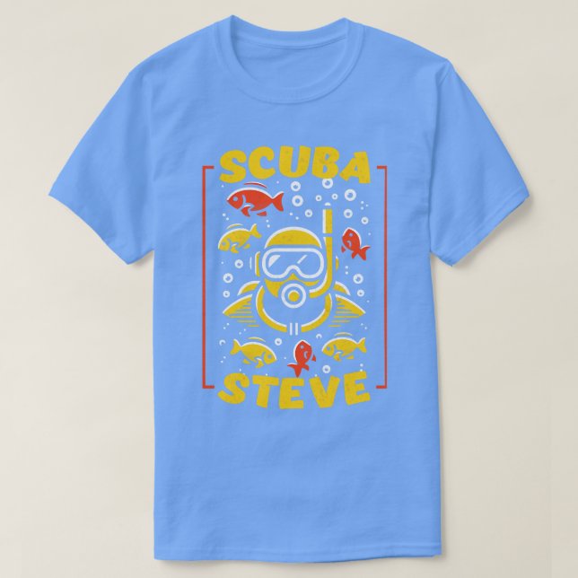 Scuba Steve Diving Fan Art T-Shirt (Design Front)