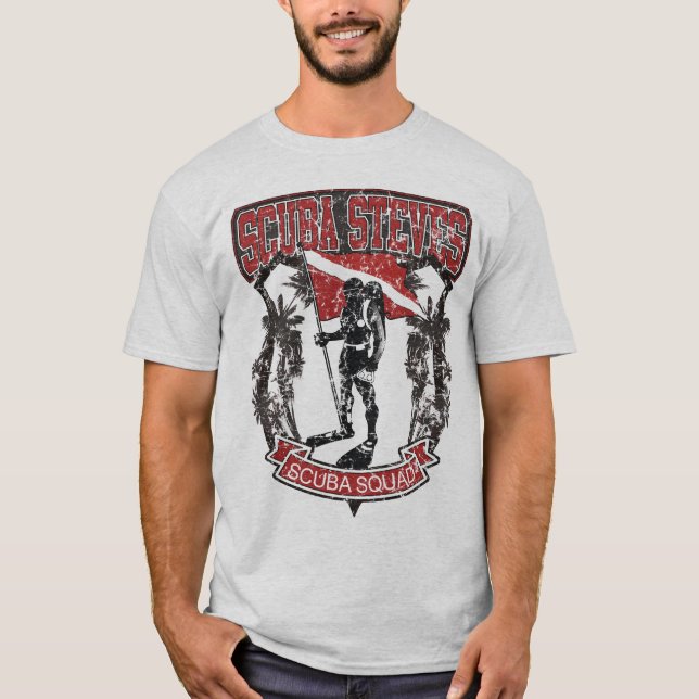 SCUBA STEVES SCUBA SQUAD DISTRESSED T-Shirt (Front)