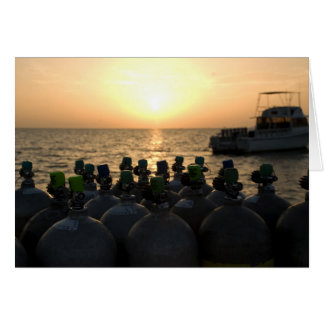 Scuba Tanks and Dive Boat Cards