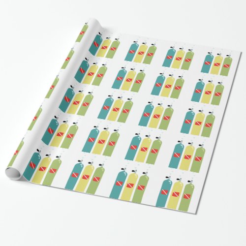 Scuba Tanks Wrapping Paper