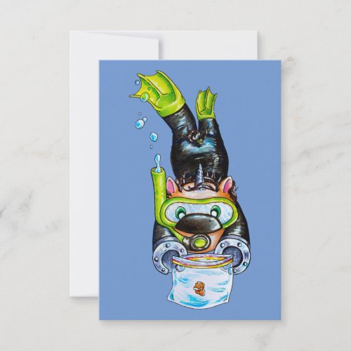 Scuba Thank You Card