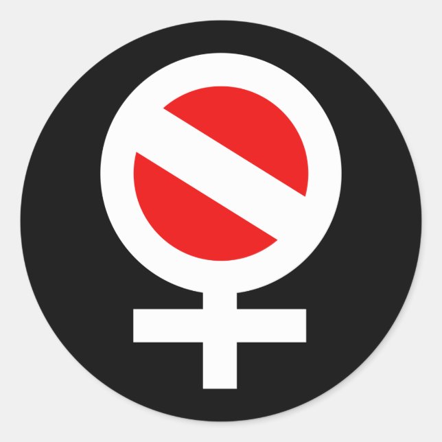 Scuba Woman Classic Round Sticker (Front)