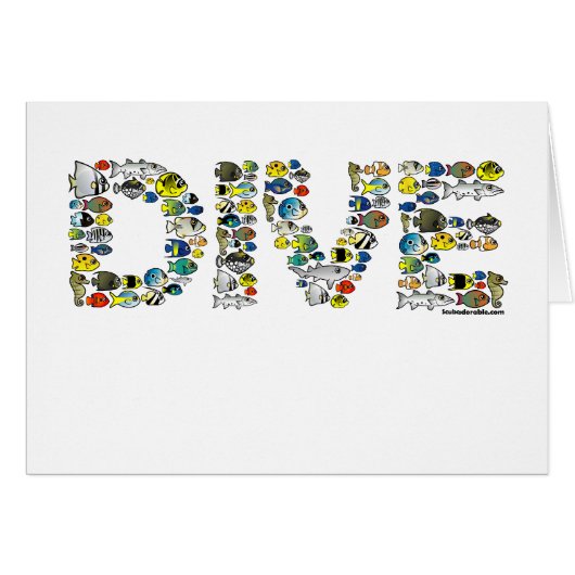 Scubadorable DIVE Cards (Front Horizontal)