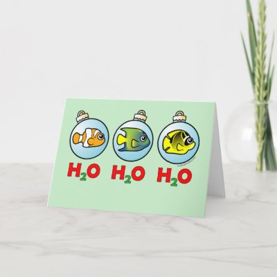 Scubadorable H2O H2O H2O Holiday Card