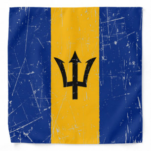 Scuffed and Scratched Barbados Flag Bandana
