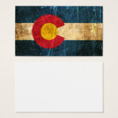Scuffed and Worn Colorado Flag (Front & Back)
