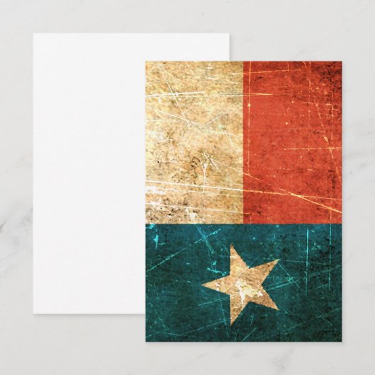 Scuffed and Worn Texas Flag (Front/Back)