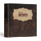 Scuffed Leather Look Personalized Recipe Binder