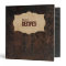 Scuffed Leather Look Personalized Recipe Binder