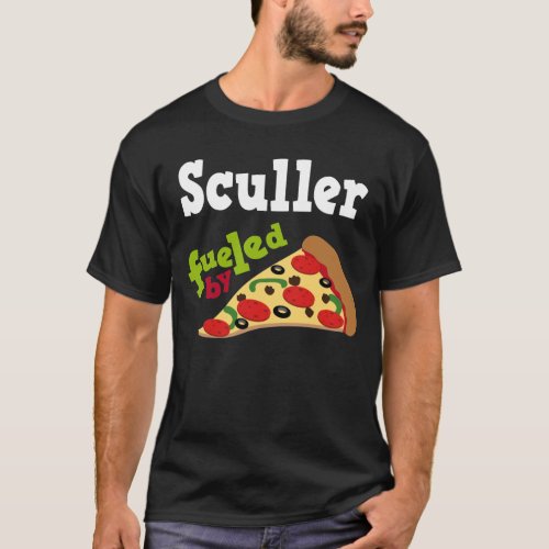 Sculler Funny Pizza T Shirt