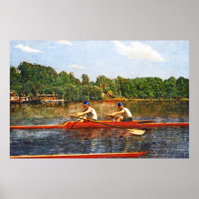 Sculling Boat Race - Biglin Bros. Racng by Eakins Poster (Front)