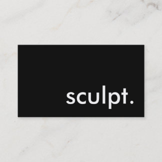 sculpt. business card
