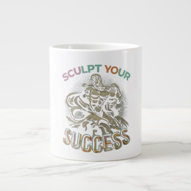 Sculpt Your Success Giant Coffee Mug (Front)