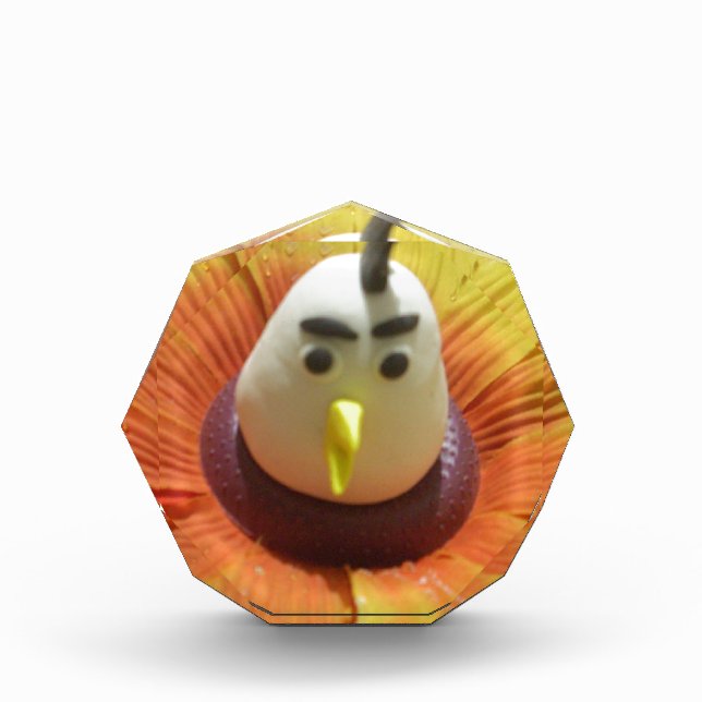 Sculpted Bird in Sunflower Art Print Award (Front)