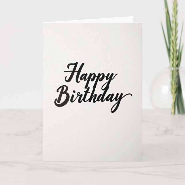 Sculpted Birthday Wishes Card (Front)