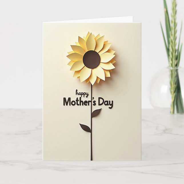Sculpted Bloom Mothers Day Card (Front)