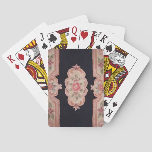 Sculpted Floral Poker Cards (Back)