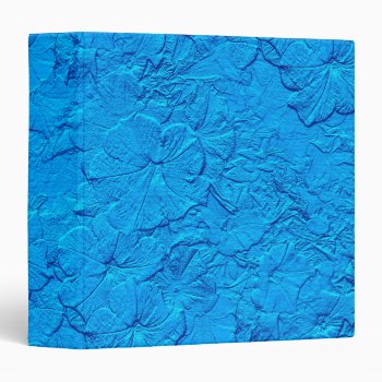 Sculpted Petunias  Light Blue Binder by SerenityGardens at Zazzle